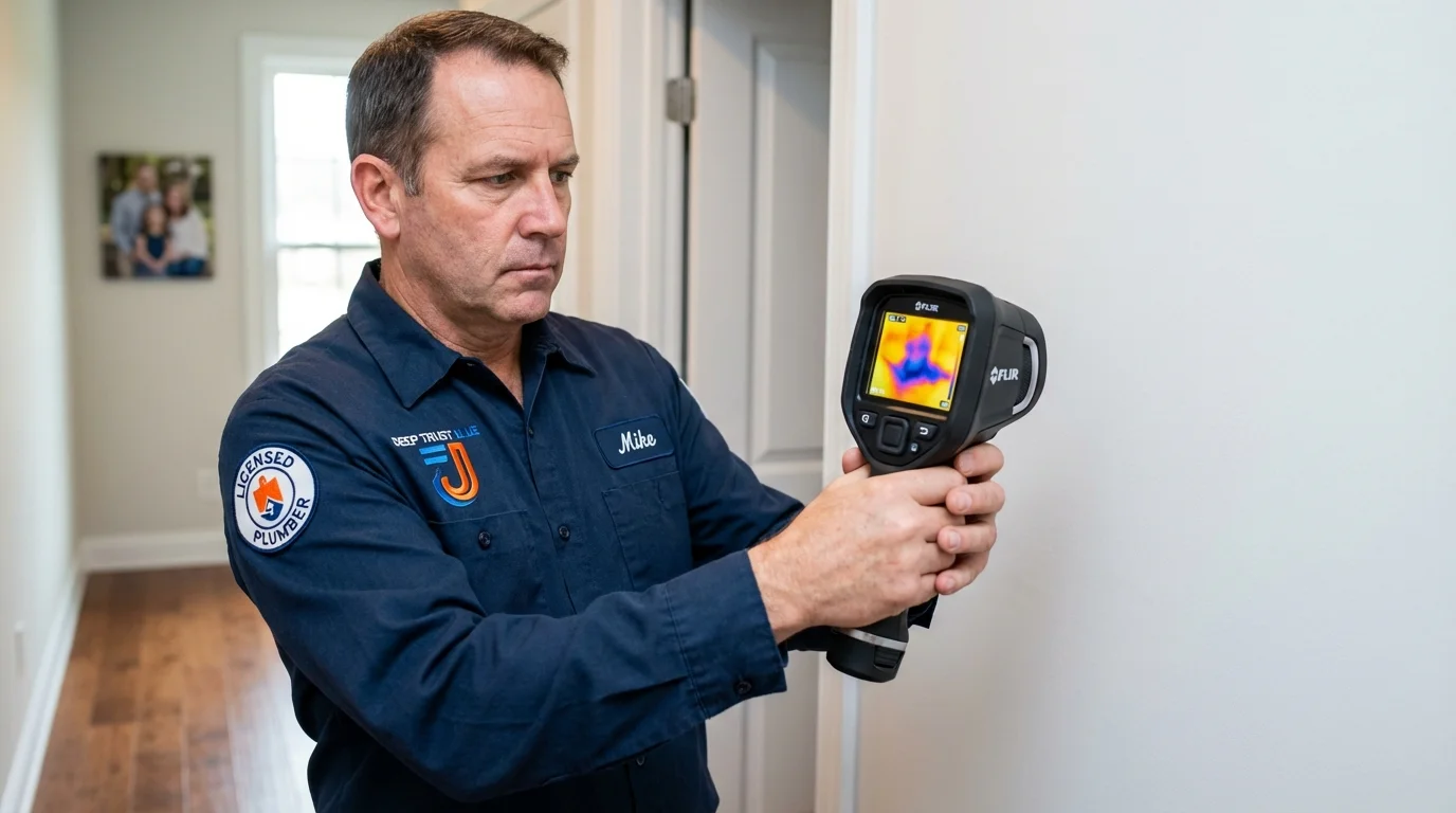 Thermal imaging leak detection by Johns Plumbing LLC in Dixon